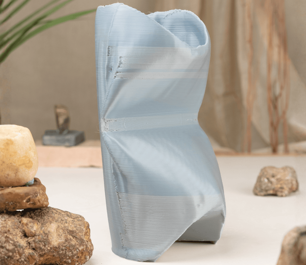 EcoDecor Abused Receptacle – Plant-Based Exotic Titanium Vase | Sustainable Home Décor