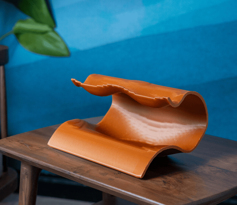 EcoDecor Double Decker – Plant-Based Exotic Brass Tray | Sustainable Table Décor
