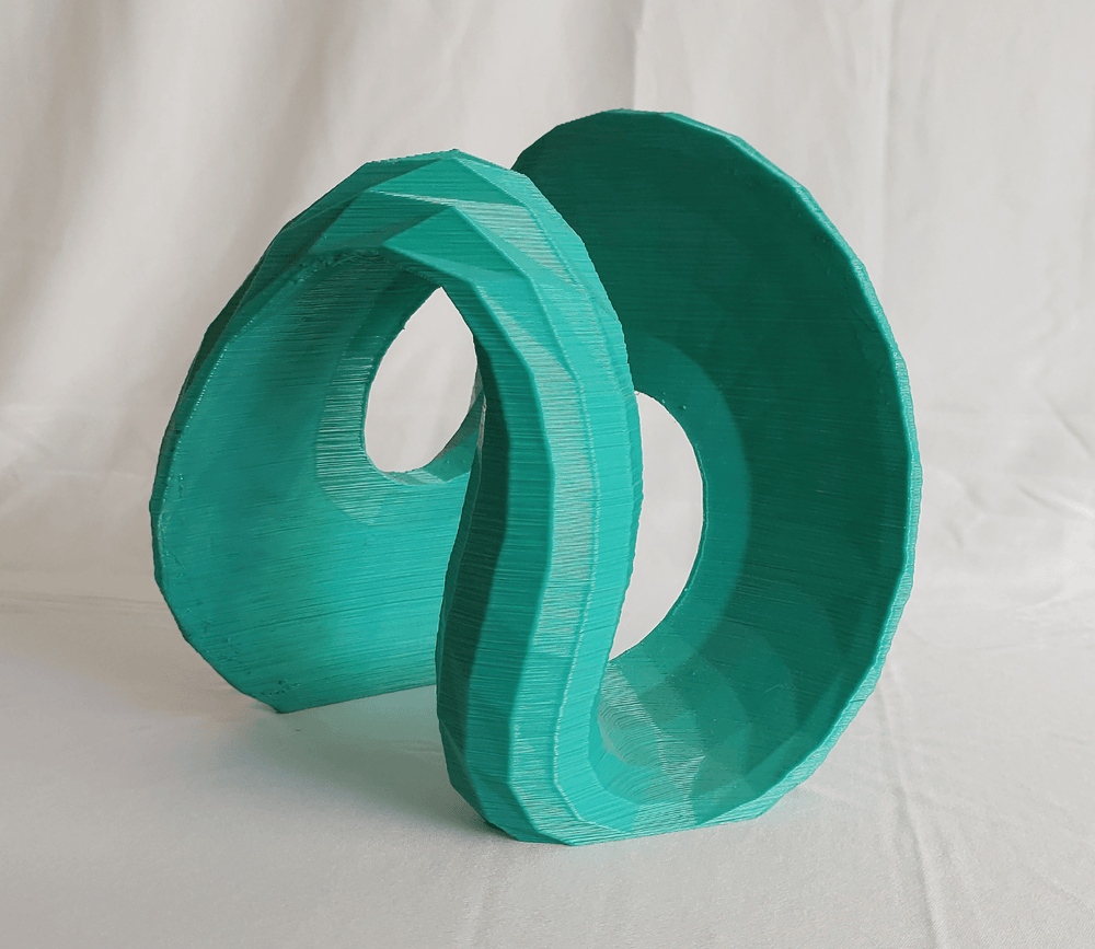 EcoDecor Halcyon Ubiquity – Plant-Based Seafoam Green Sculpture | Eco-Friendly Décor