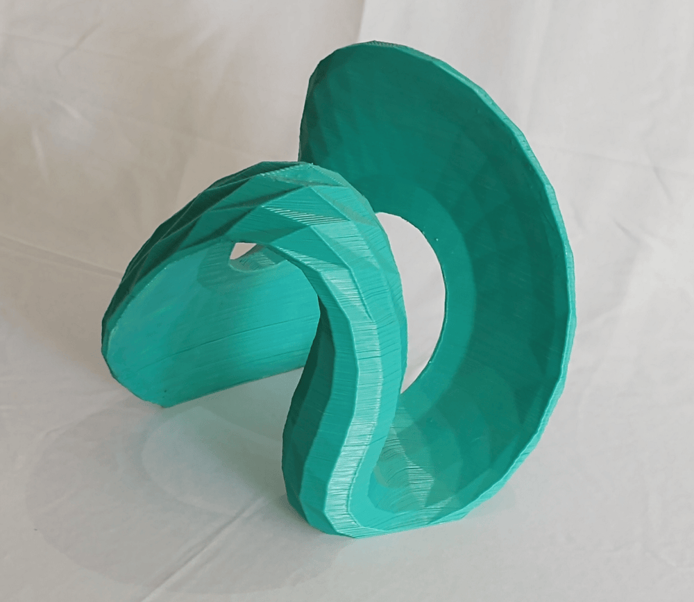 EcoDecor Halcyon Ubiquity – Plant-Based Seafoam Green Sculpture | Eco-Friendly Décor