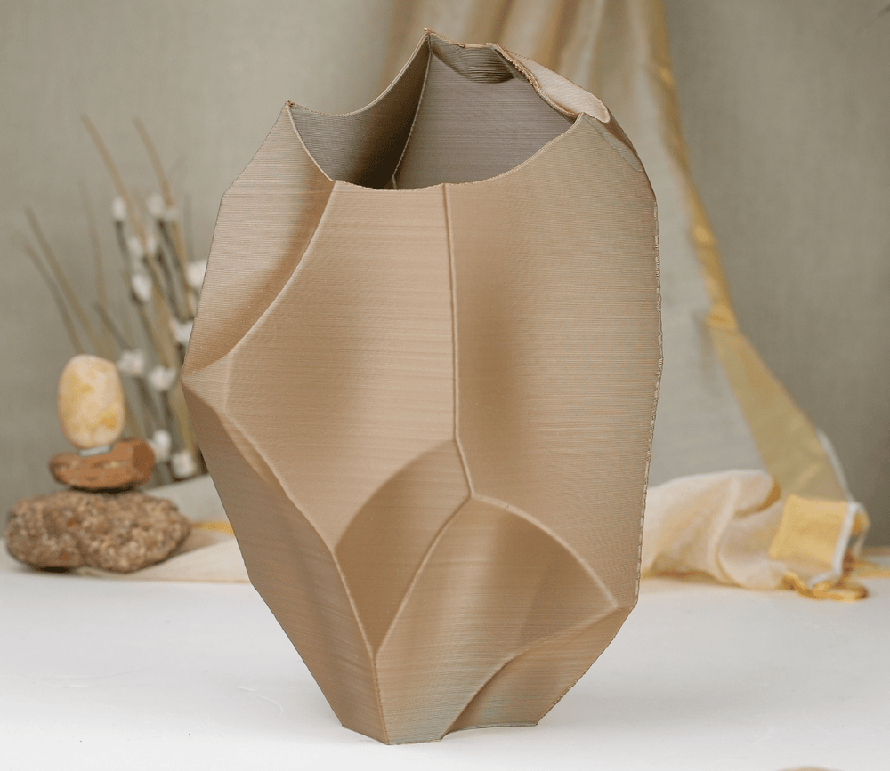 EcoDecor Neolithic Aid – Plant-Based Exotic Bronze Vase | Eco-Friendly Home Décor