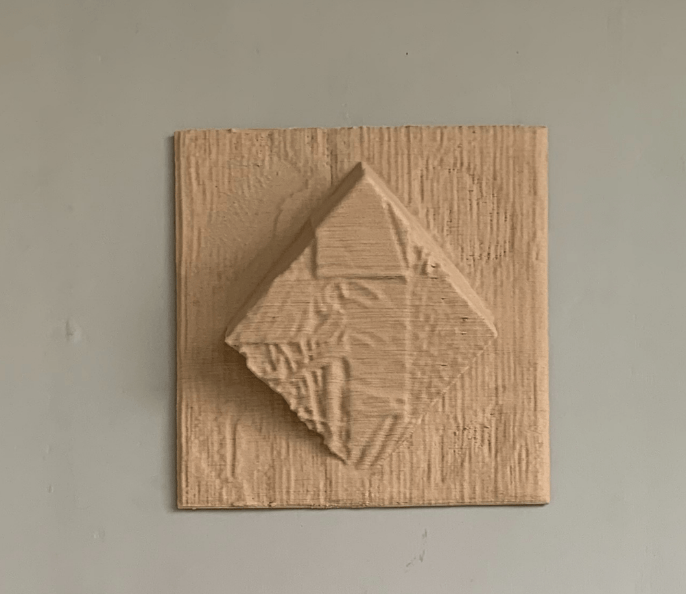 EcoDecor Platonic Deplane – Plant-Based Light Wood Wall Décor | Eco-Friendly Wall Art