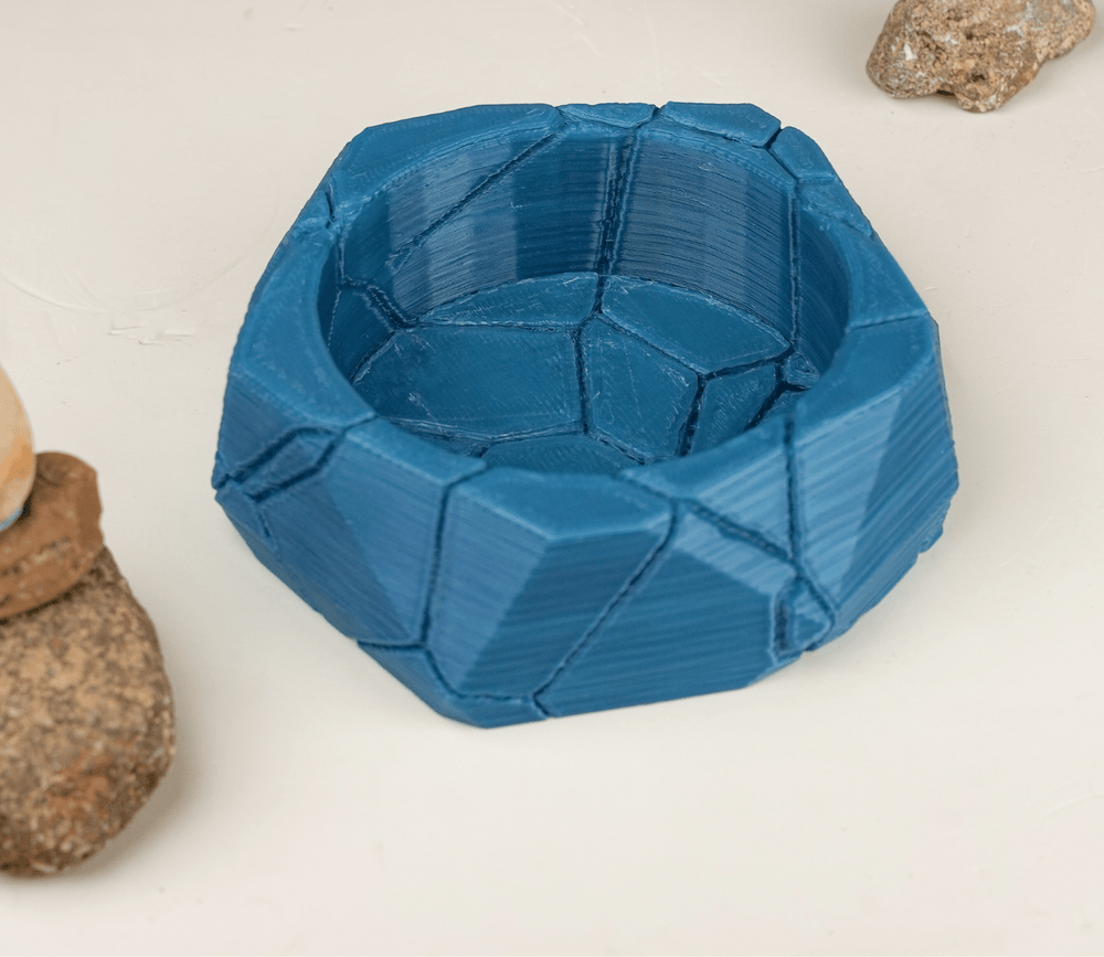 EcoDecor Regal Crucible – Plant-Based Turquoise Green Bowl | Eco-Friendly Décor