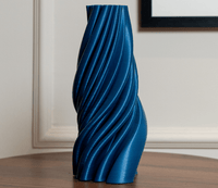 EcoDecor Swirling Mint – Plant-Based Turquoise Green Vase | Biophilic Home Décor
