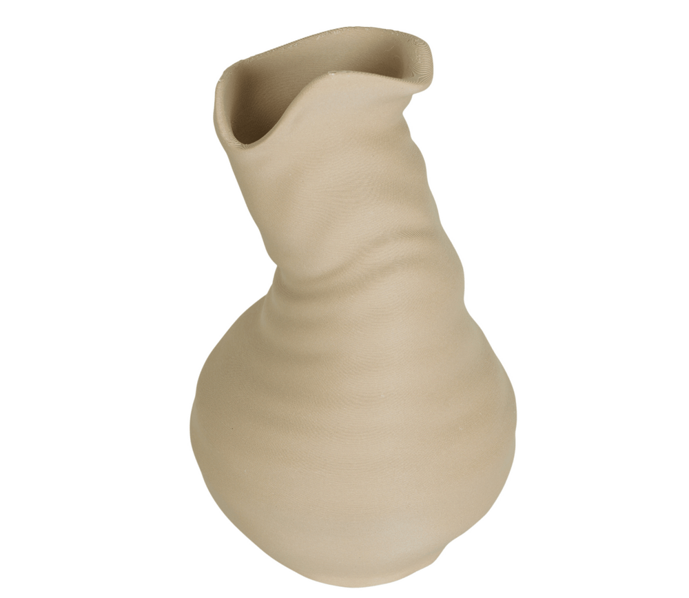 EcoDecor Unfinished Pot – Plant-Based Light Wood Vase | Sustainable Home Décor