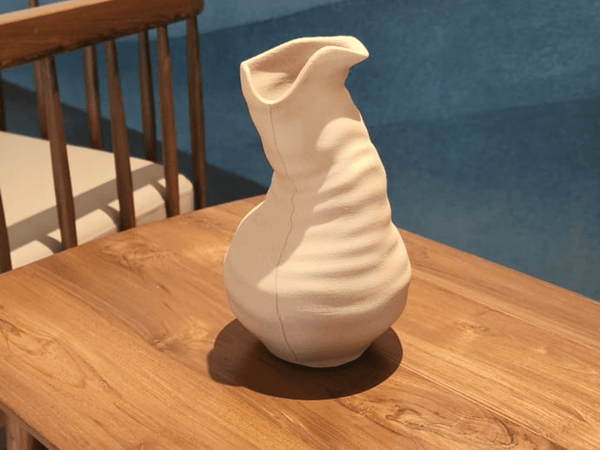 EcoDecor Unfinished Pot – Plant-Based Light Wood Vase | Sustainable Home Décor