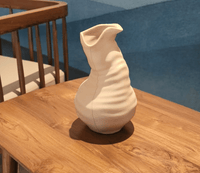 EcoDecor Unfinished Pot – Plant-Based Light Wood Vase | Sustainable Home Décor