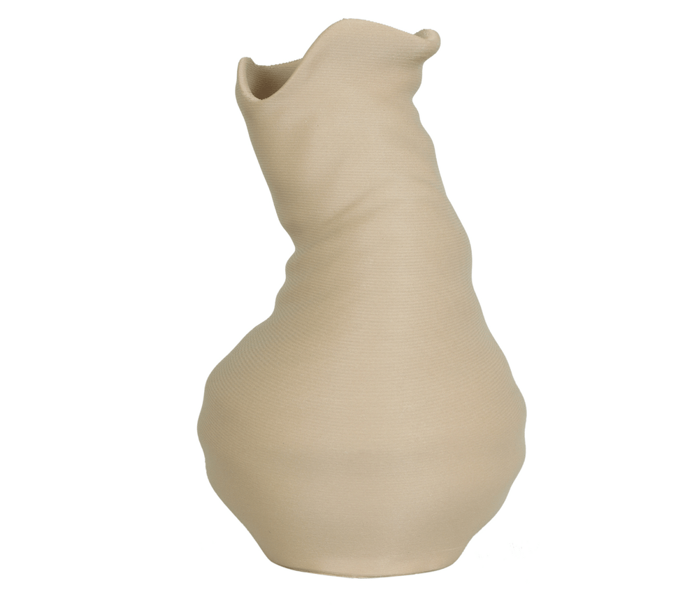 EcoDecor Unfinished Pot – Plant-Based Light Wood Vase | Sustainable Home Décor