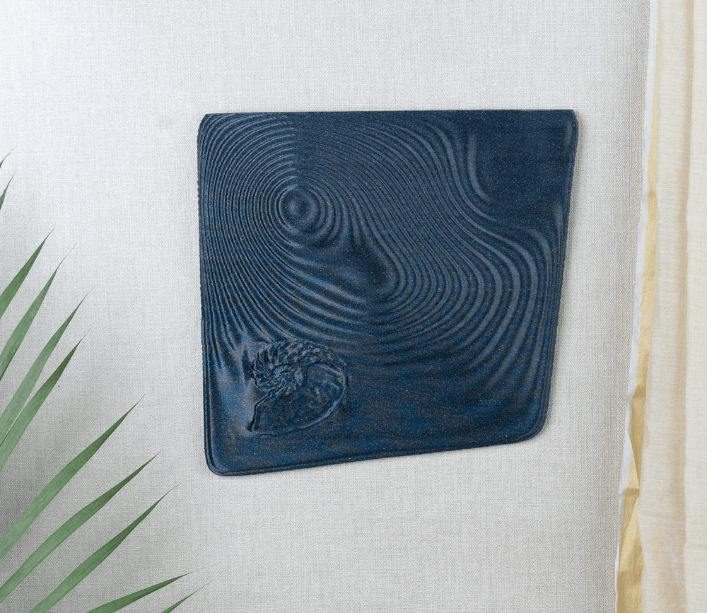 EcoDecor Volcanic Seabed – Plant-Based Twinkling Black Wall Décor | Sustainable Wall Art