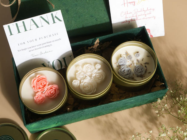 Ecokari Eternal Blossom Candle  Gift Box
