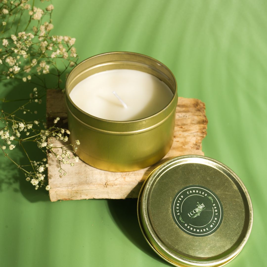 Ecokari Harmony Glow Metal Tin Jar Candle - Suspire