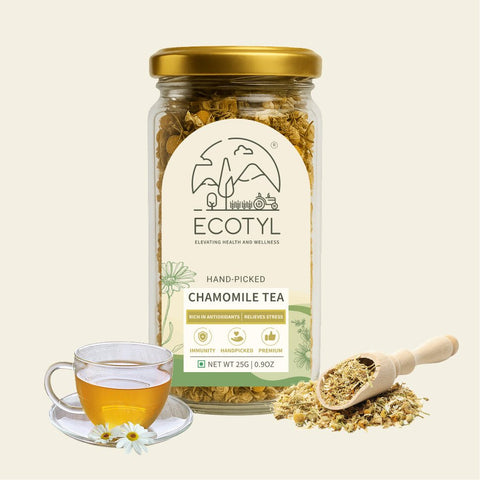Ecotyl Chamomile Tea | Calming Herbal Tea | Supports Sleep & Relaxation | 25g