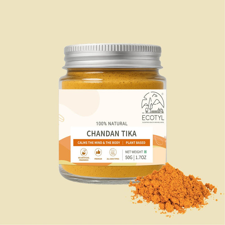 Ecotyl Chandan Teeka | Natural Sandalwood Teeka | Puja & Meditation | 50g - Suspire