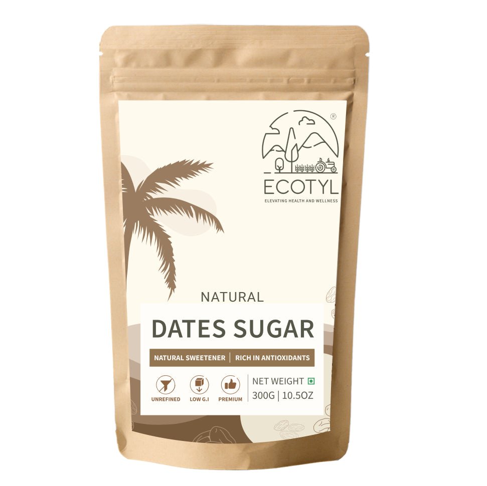 Ecotyl Dates Sugar | Natural Sweetener | Rich in Minerals | 300g - Suspire