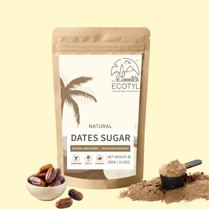Ecotyl Dates Sugar | Natural Sweetener | Rich in Minerals | 300g - Suspire