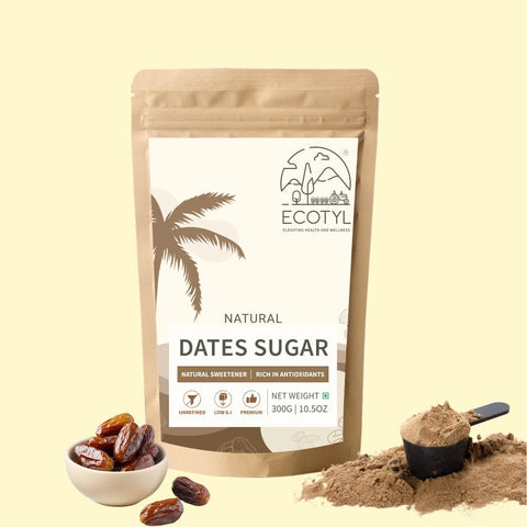 Ecotyl Dates Sugar | Natural Sweetener | Rich in Minerals | 300g