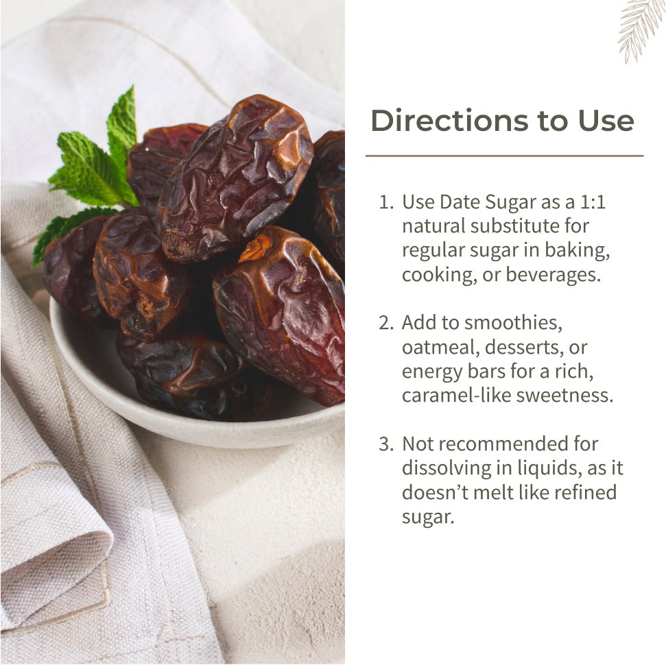 Ecotyl Dates Sugar | Natural Sweetener | Rich in Minerals | 300g - Suspire