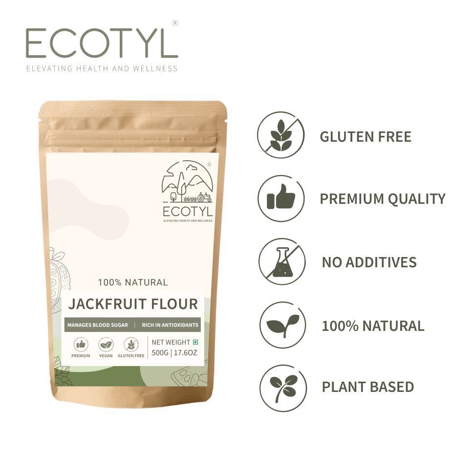 Ecotyl Jackfruit Flour | Low Glycemic Index | Gluten Free | 500g - Suspire