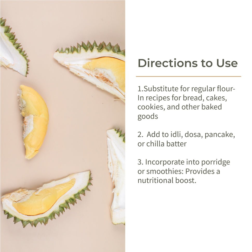 Ecotyl Jackfruit Flour | Low Glycemic Index | Gluten Free | 500g - Suspire