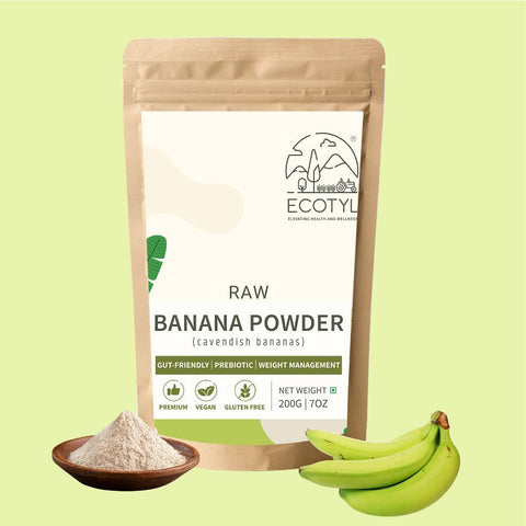 Ecotyl Raw Banana Powder | Prebiotic Superfood | Supports Gut Health | 200g