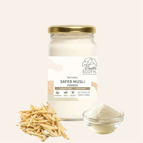 Ecotyl Safed Musli Powder | Boosts Stamina & Immunity | Ayurvedic Herb | 100g