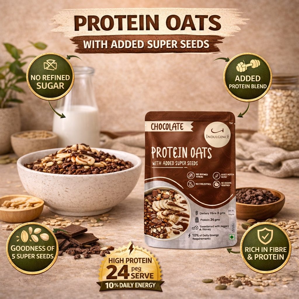 Chocolate Protein Oats with Super Seeds- Pack of 7 x 50gms(350gms)