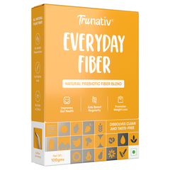 TruNativ Everyday Fiber | Enhance Your Digestive Health With Plant Based Fiber | Helps Control Weight & Blood Sugar Levels Naturally | Dissolves Clear