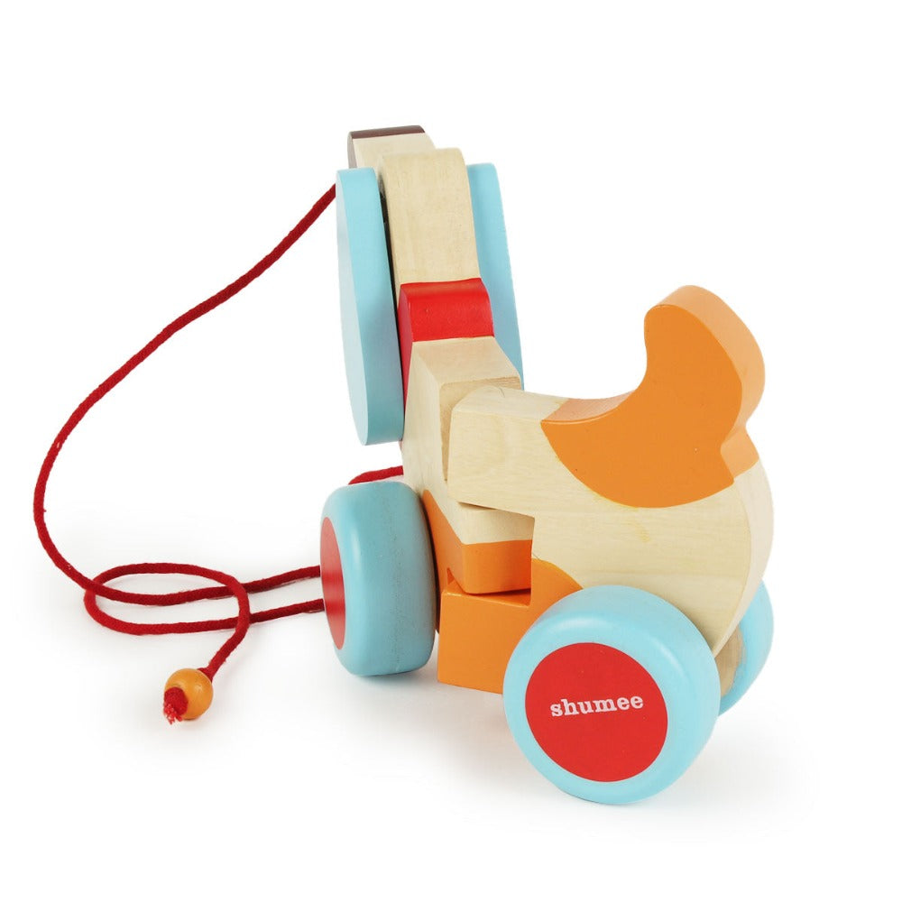 Shumee Bruno-The Dog - A Wooden Pull Along Toy