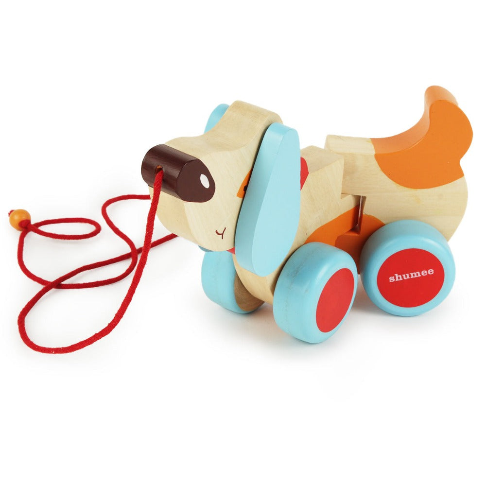 Shumee Bruno-The Dog - A Wooden Pull Along Toy