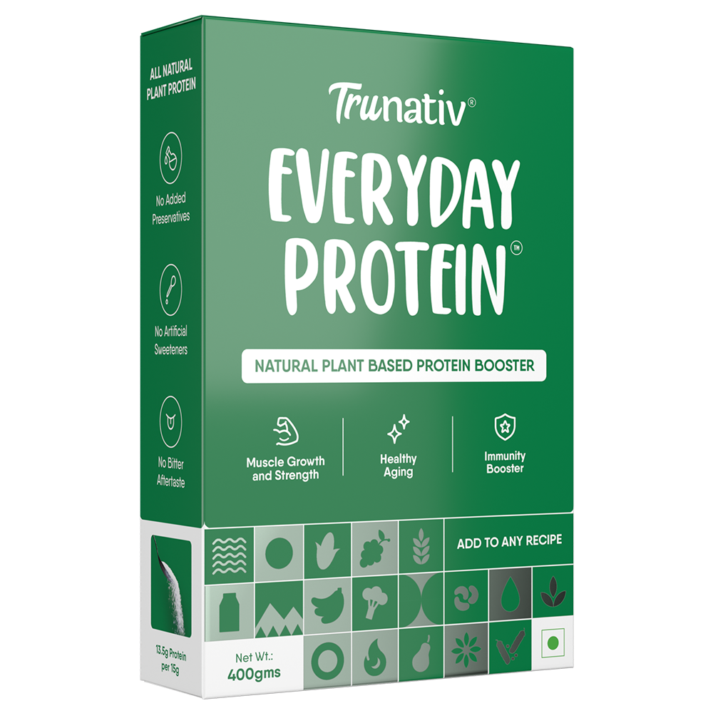 TruNativ Everyday Plant Protein | 13.5g Protein | Soy, Pea & Brown Rice Protein | Keto Friendly | Family Nutrition | Vegan | Cookable Protein | Cook-Bake-Blend | Add to your Daily Meals