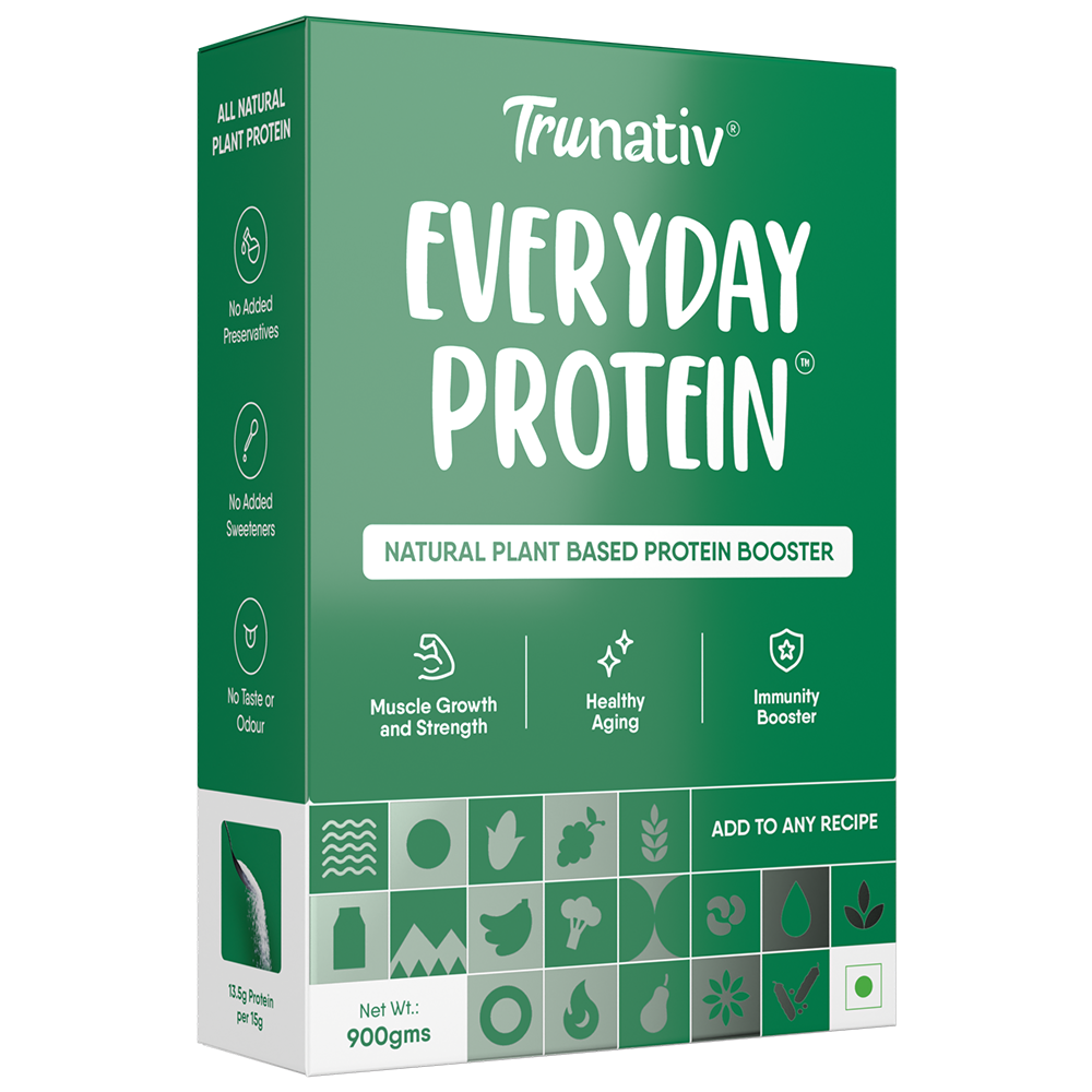TruNativ Everyday Plant Protein | 13.5g Protein | Soy, Pea & Brown Rice Protein | Keto Friendly | Family Nutrition | Vegan | Cookable Protein | Cook-Bake-Blend | Add to your Daily Meals