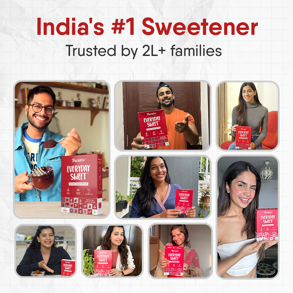 TruNativ Everyday Sweet | Natural 1:1 White Table Sugar Replacer | Zero Calories, Diabetic Friendly