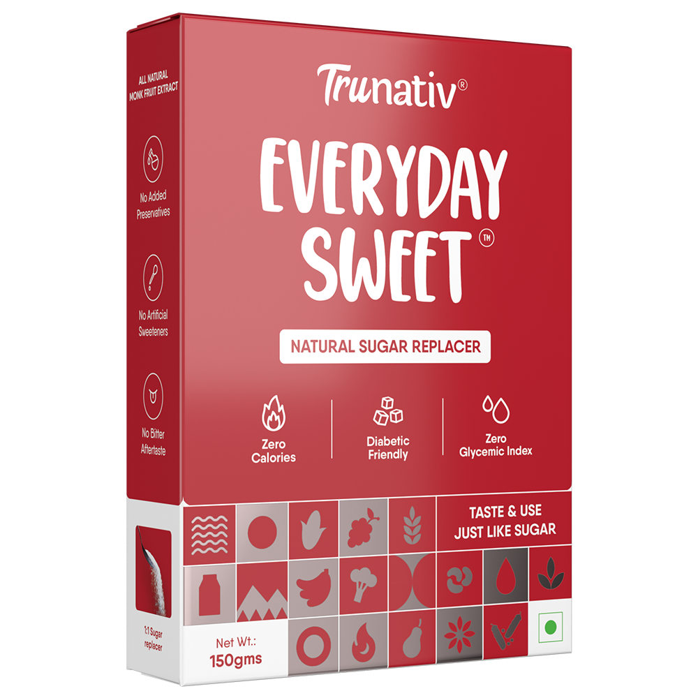 TruNativ Everyday Sweet | Natural 1:1 White Table Sugar Replacer | Zero Calories, Diabetic Friendly