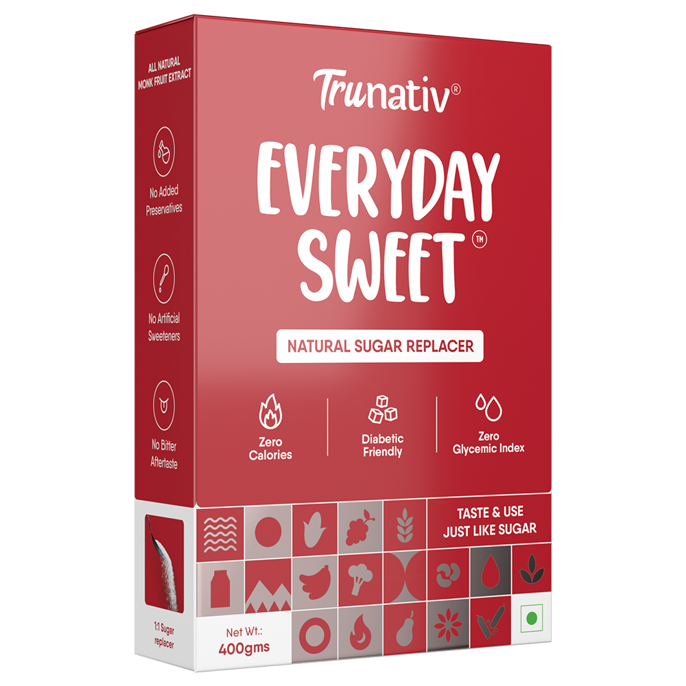 TruNativ Everyday Sweet | Natural 1:1 White Table Sugar Replacer | Zero Calories, Diabetic Friendly
