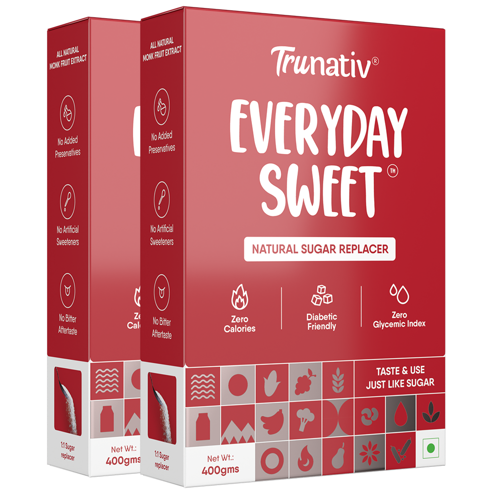 TruNativ Everyday Sweet | Natural 1:1 White Table Sugar Replacer | Zero Calories, Diabetic Friendly