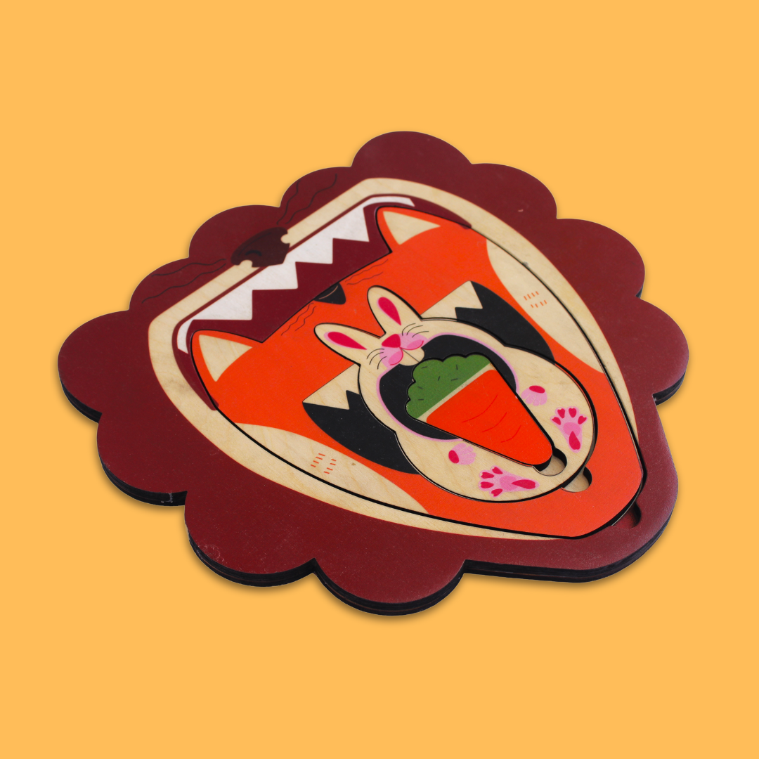 Taali Food Chain - Animal Nesting Puzzle Toy Set