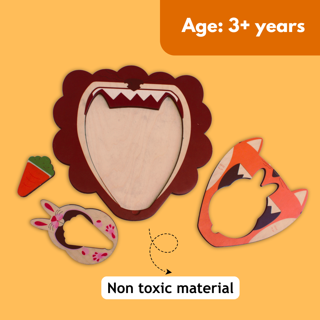 Taali Food Chain - Animal Nesting Puzzle Toy Set