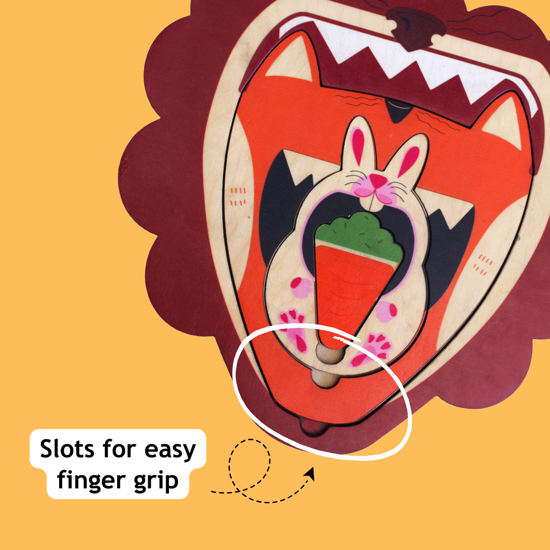 Taali Food Chain - Animal Nesting Puzzle Toy Set