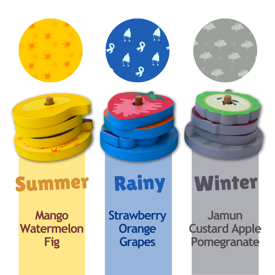 Taali Mausami Fal - Seasonal Fruit Stacking and color Matching Toy Set