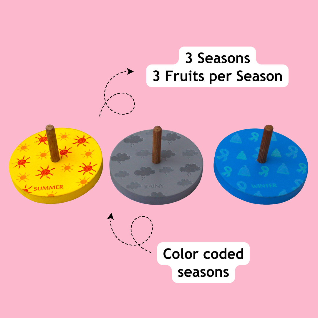 Taali Mausami Fal - Seasonal Fruit Stacking and color Matching Toy Set