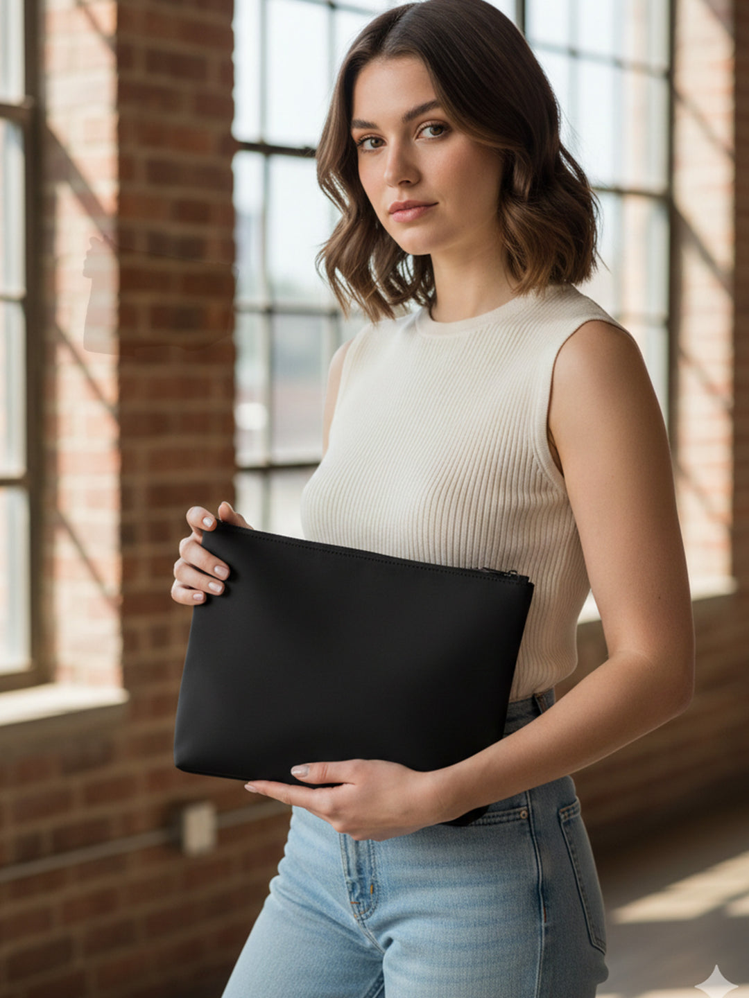 Slindon Medium Vegan Leather Toiletry Pouch
