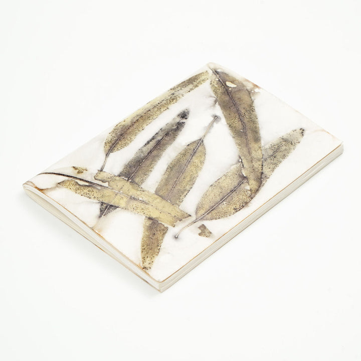 Ecoshi Eco-printed handmade journal - eucalyptus leaf print