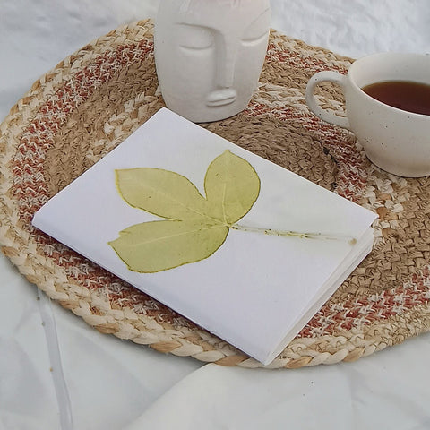 Ecoshi Eco-printed handmade journal - fallen leaf