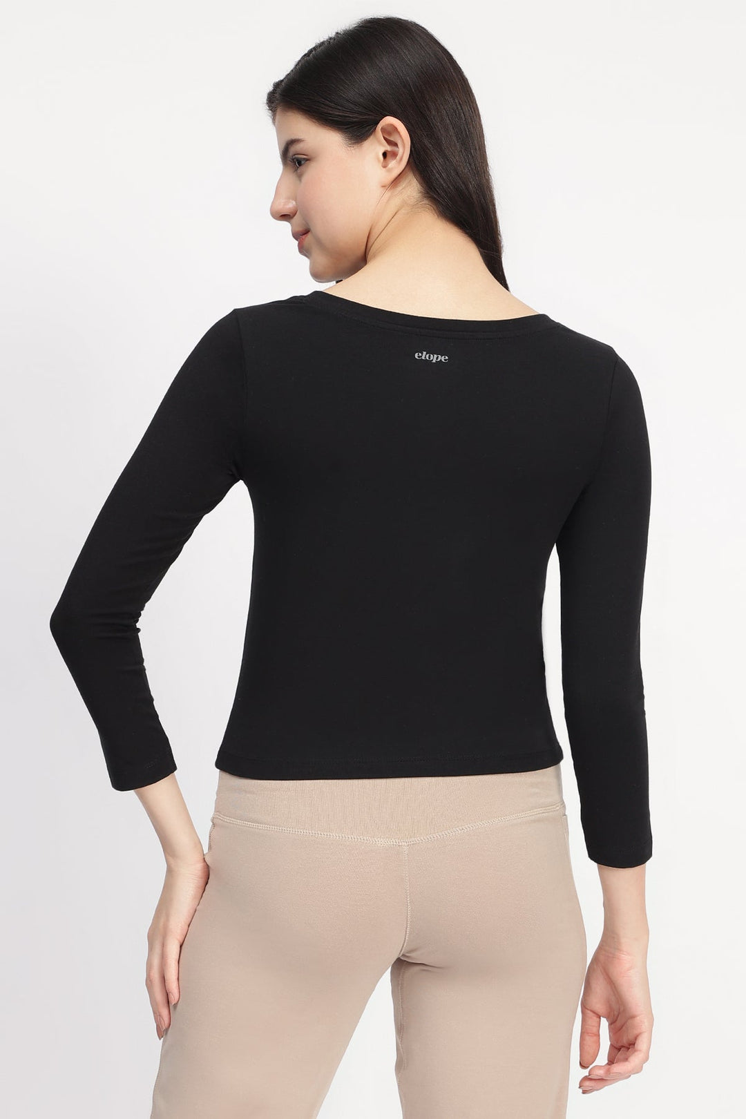 Elope Dysha 3/4 sleeves Snug Fit Tshirt