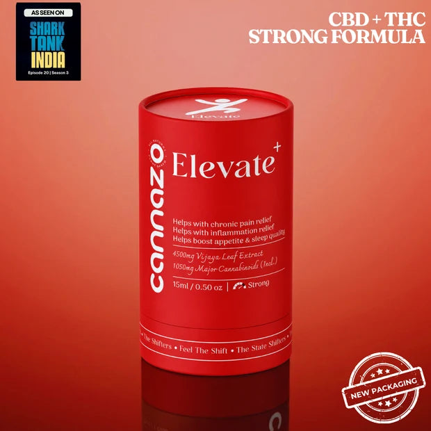 CannazoIndia ELEVATE + Drops (Vijaya Ambrosia) – CBD+THC Formula