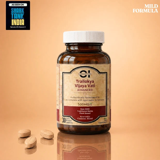 CannazoIndia Trailokya Vijaya Vati: Elevate Tablets 500mg – Pain & Inflammation Relief