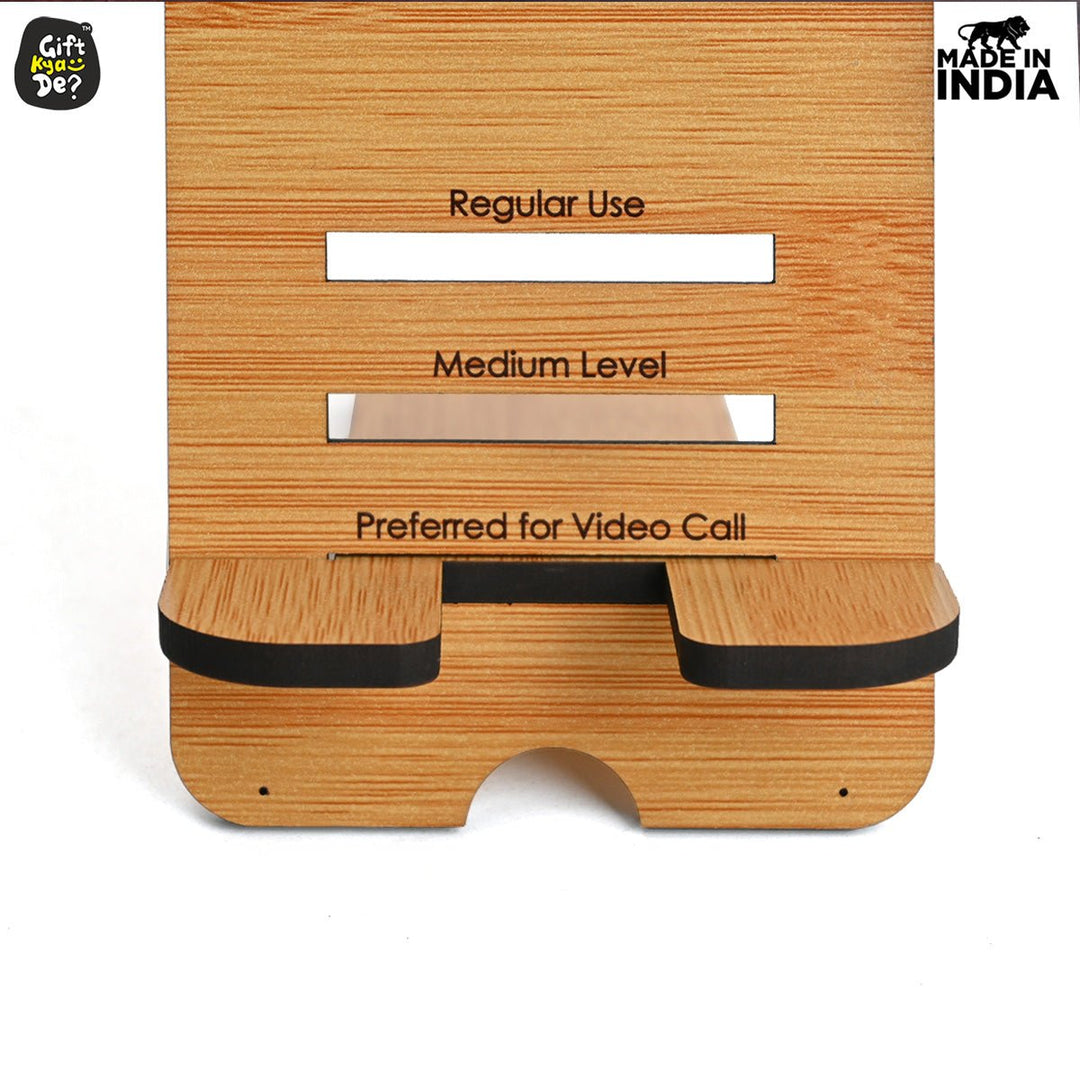 Gift Kya De Mobile Stand With 3 Level | Mobile Holder for Table | Compatible with All Mobile Phones