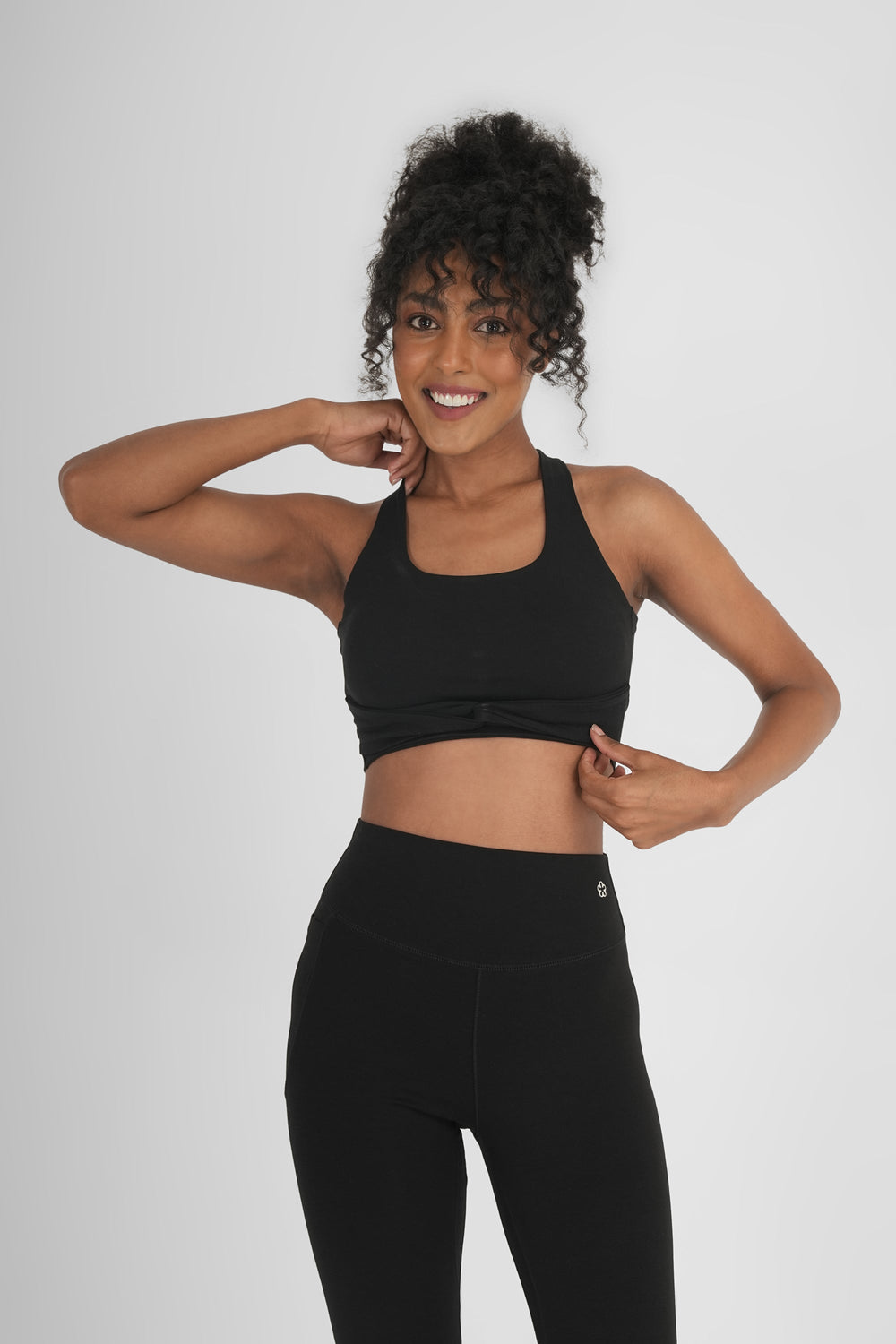 Elope Cross Back Organic Cotton Modal Padded Sports Bra