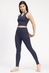 Elope Hannah Navy Blue Co-ordinated Set