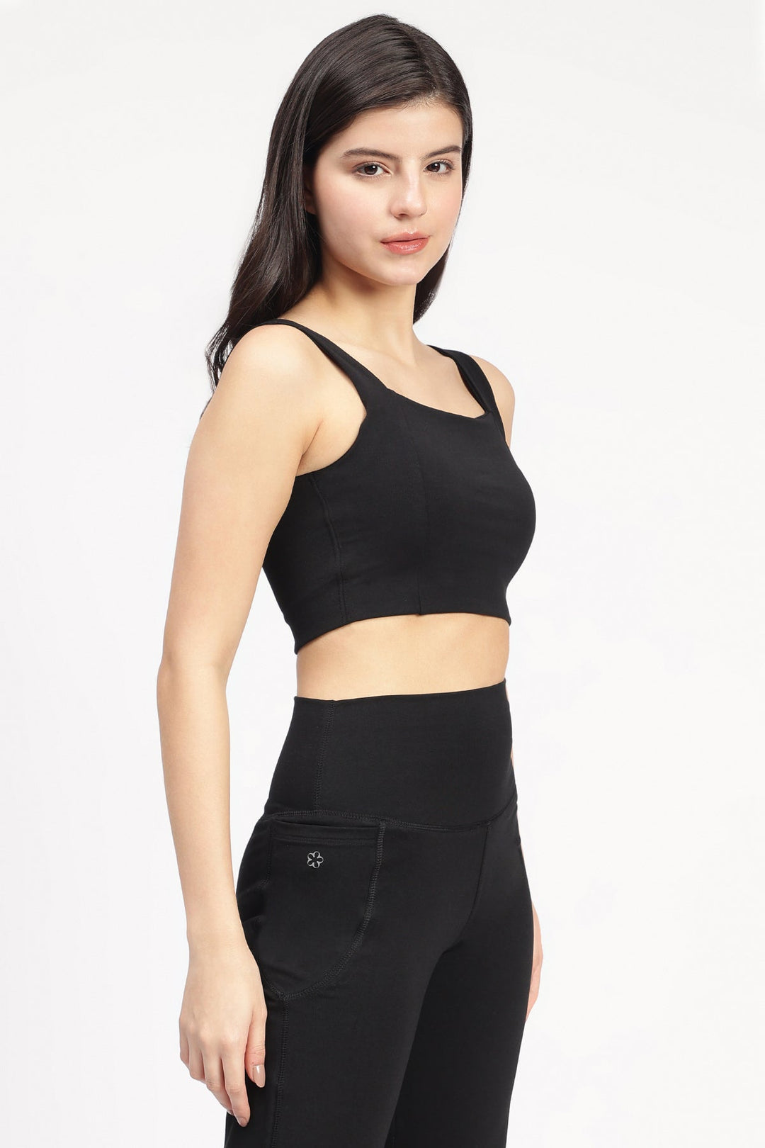 Elope Sienna Athletic Padded Bralette Black - Suspire